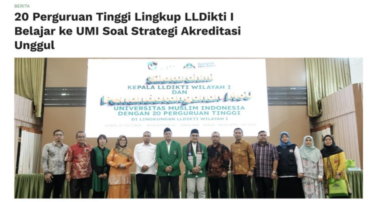 Kerja Sama Dengan Universitas Muslim Indonesia